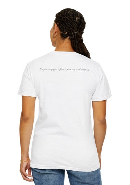 Empowerment Garment-Dyed Unisex T-Shirt - Empowering Your Flaws, Paving Your Purpose