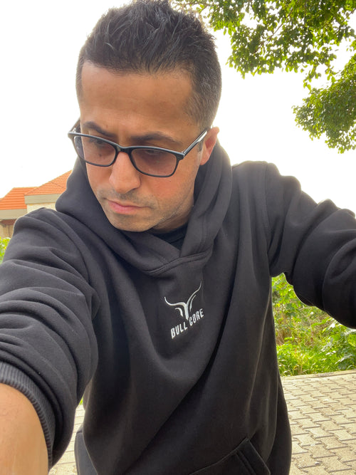 Winter Black Men's Hoodie
